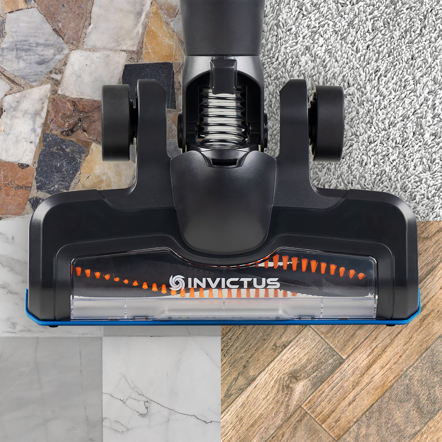 Genius Invictus M7 Akku-Staubsauger Set, 8-teilig, Schwarz-Blau, Beutellos mit Turbo-Bürste für Tierhaare und Auto-Nutzung - Bild 3