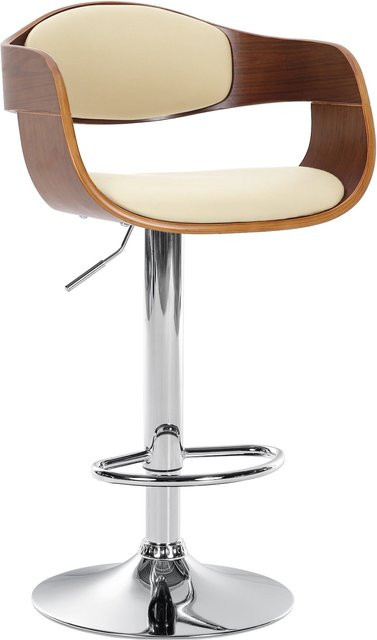 CLP Barhocker Kingston mit Kunstleder-Bezug und höhenverstellbarer Sitzfunktion im modernen Design - Bild 1