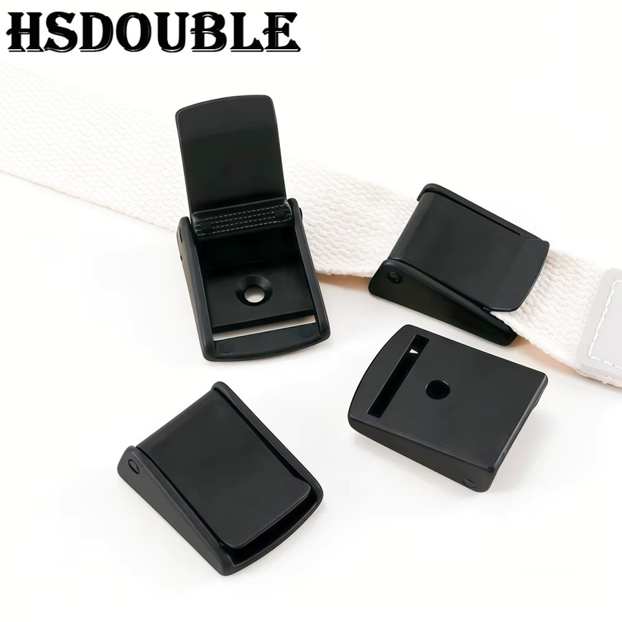 HSDOUBLE Verstellbare Klemmschnalle aus Kunststoff in Schwarz für Gurtband 15-50mm als Zubehör für Haustierwesten, Rucksäcke und Gepäckgurte - Bild 4