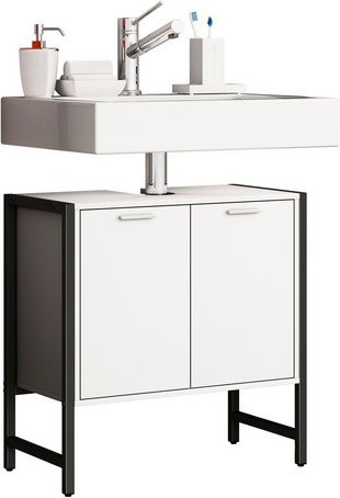 VCM Badezimmer-Unterschrank Edino, Farbe: Weiss, B/H/T: 60 x 60 x 30 cm - Bild 1
