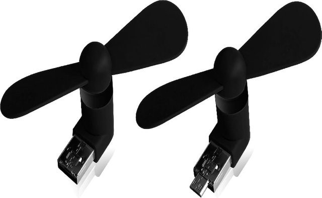 XLayer Mini USB Ventilator in Schwarz - Bild 1