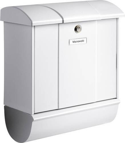 Burg Wächter OLYMP-Set 91600W Briefkasten aus Stahlblech in Weiß - Bild 1