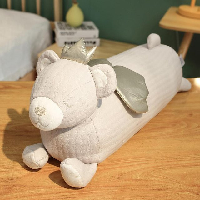 Yiran Health & Beauty Kronenbär Plüschtier, 50cm, Grau - Bild 1