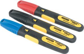Stanley Permanentmarker FatMax Bi-Material Set, 3 Stück, Mehrfarbig - Bild 1