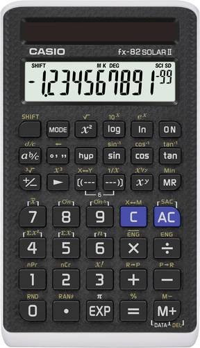 Casio FX-82 SOLAR II Schulrechner Schwarz B/H/T: 71 x 10 x 13 cm - Bild 1