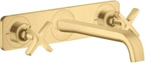 Hansgrohe Axor Citterio Fertigset Waschtischarmatur mit UP-3-Loch-Ausführung in Gold - Bild 1