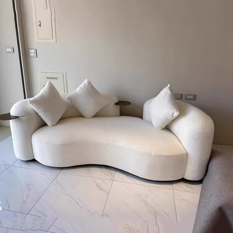 Minimalistisches Futon Cloud Schnittsofa von DUTRIEUX in Weiß für Wohnzimmer, Schlafzimmer oder Garten - Bild 2