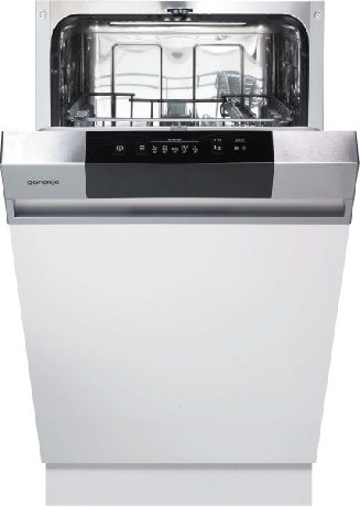 Gorenje Einbau-Geschirrspüler GI520E15X integrierbar, Breite: 45 cm, Farbe: Silber - Bild 1