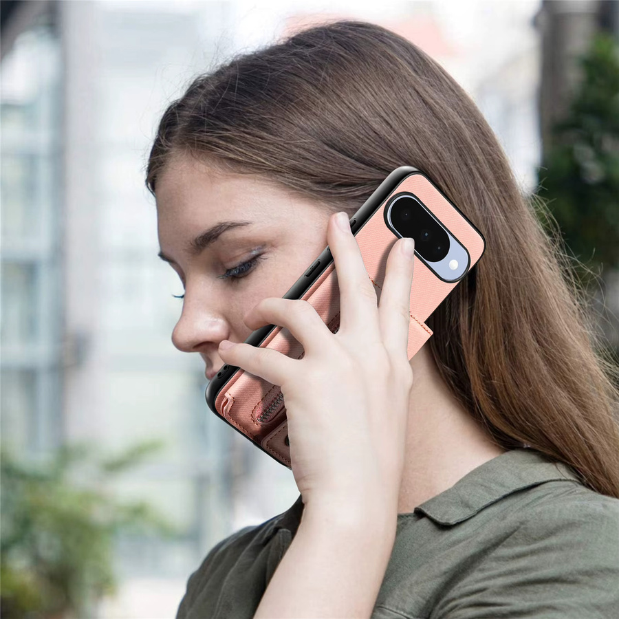 SZMUGUA Magnetische Brieftaschen-Handyhülle mit Kartenhalter und Reißverschlusstasche für Google Pixel 10 Pro XL 9A 9, Grün - Bild 4