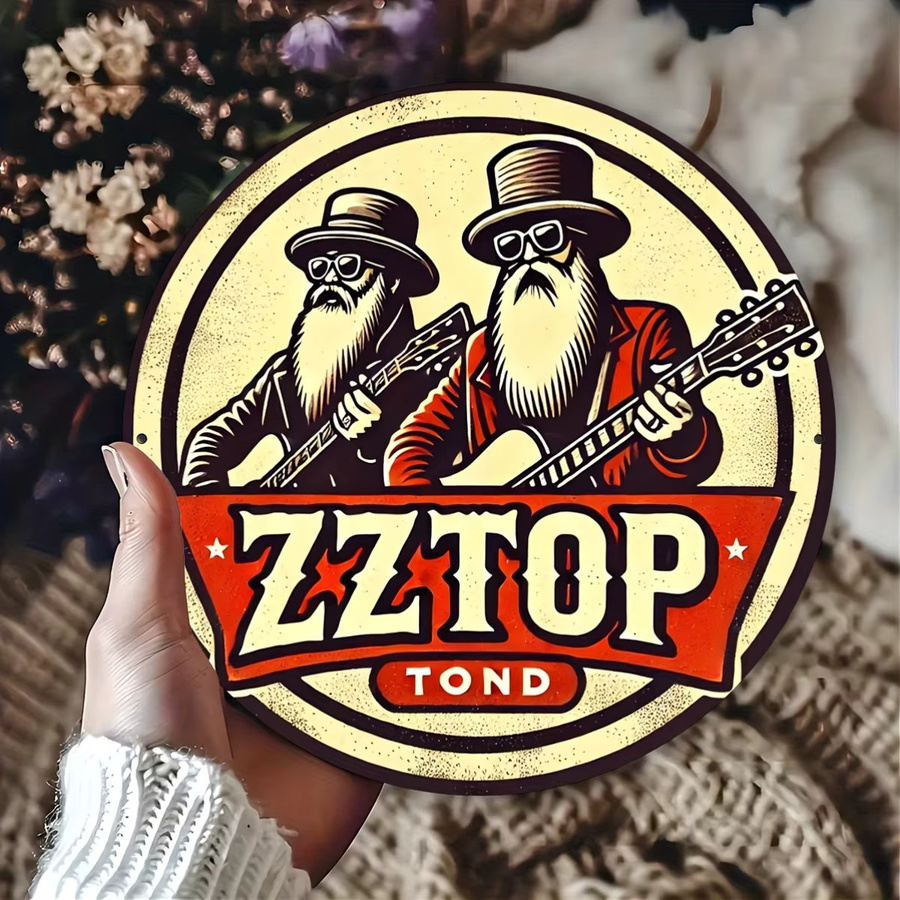 Zztop Metallschild Aluminium Wanddekoration Multicolor B: 20 cm, H: 20 cm - Bild 4