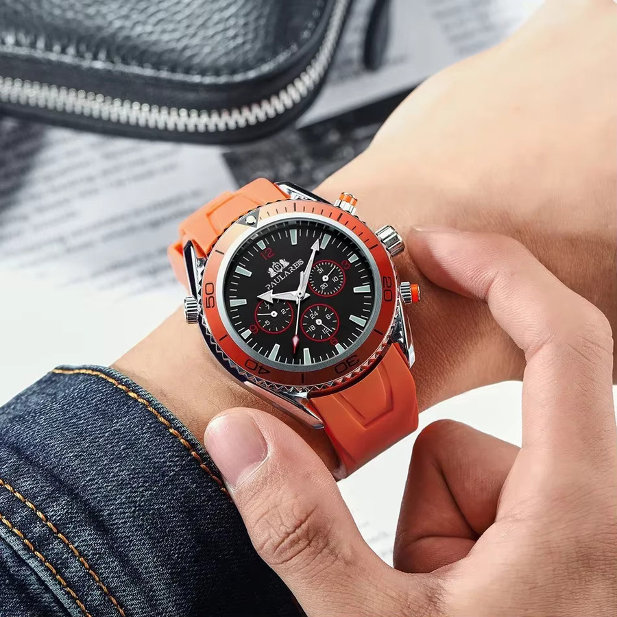PAULAREIS Armbanduhr Automatik, Edelstahl, Kautschukarmband, Herren - Bild 5