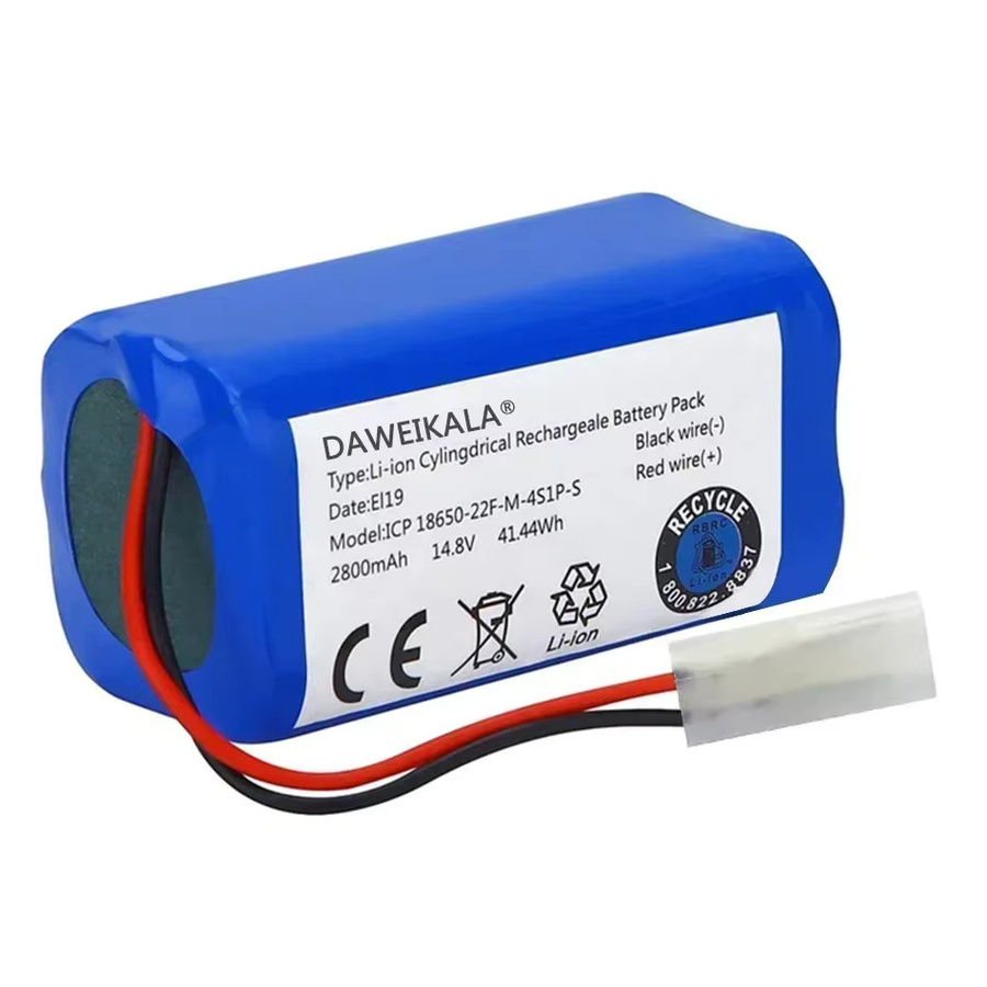Xiaomi Ersatzakku für Mi Essential MJSTG1 Roboterstaubsauger, 14,4 V Lithium-Ionen Akku mit 6800 mAh, 4S1P 18650 Zellen, Blau - Bild 3