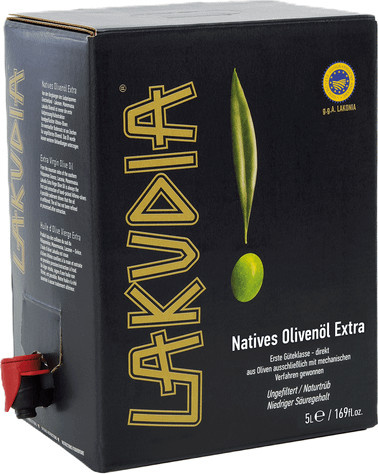 Lakudia Olivenöl Nativ Extra Lakonia Bag in Box 5000 ml - Bild 1