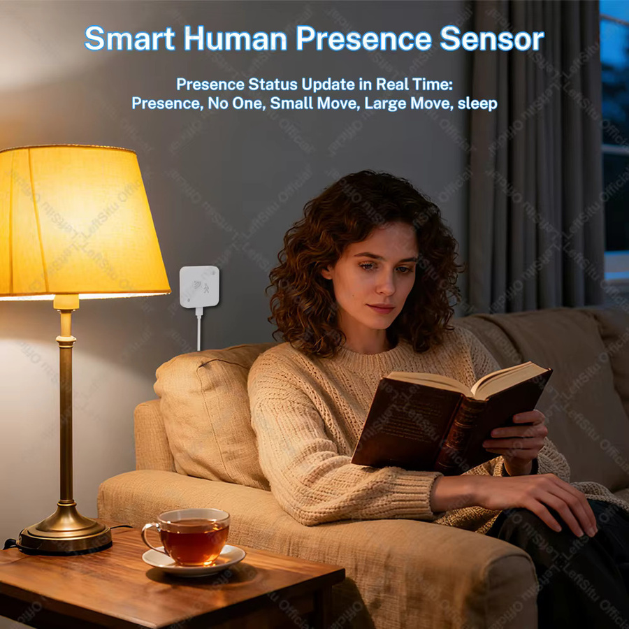 Tuya Zigbee WiFi 24G MmWave Radar-Detektor Präsenzsensor für Smart Home Security in Weiß - Bild 3