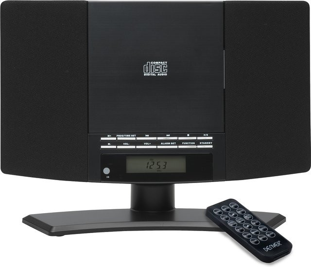 Denver MC-5220 Musikcenter mit CD-Player, FM-Radio und Wecker, schwarz - Bild 1