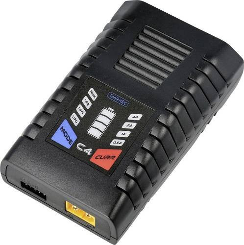Toolkit RC C4 Modellbau-Ladegerät 4A in Schwarz für LiPo, LiFePO, LiIon, LiHV, NiCd und NiMH - Bild 1