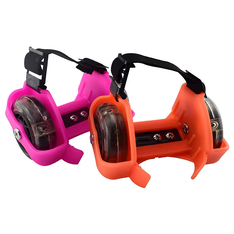 Swokii Rollschuhe, verstellbar, dreifarbig, leuchtende Radschuhe - Bild 1