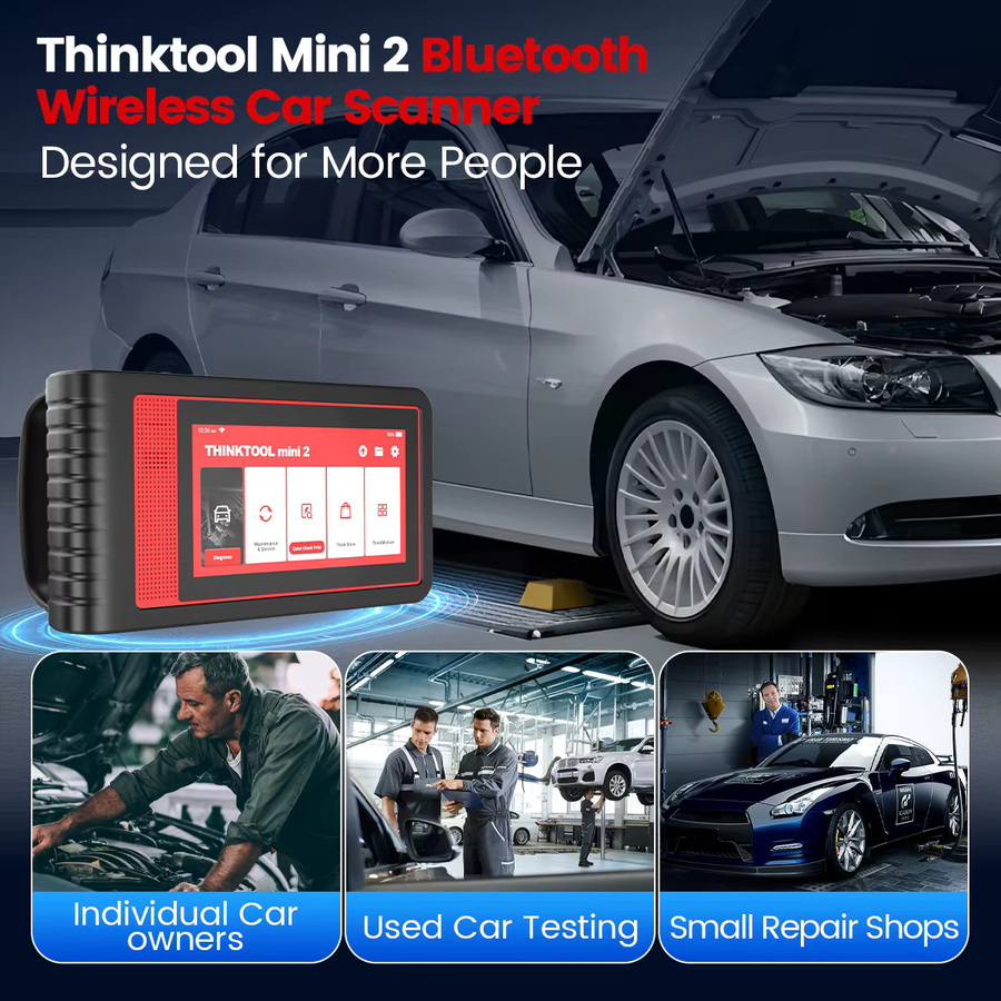 THINKCAR Thinktool Mini 2 OBD2-Diagnosetool in Schwarz mit Systemdiagnose und 28 Resets - Bild 1