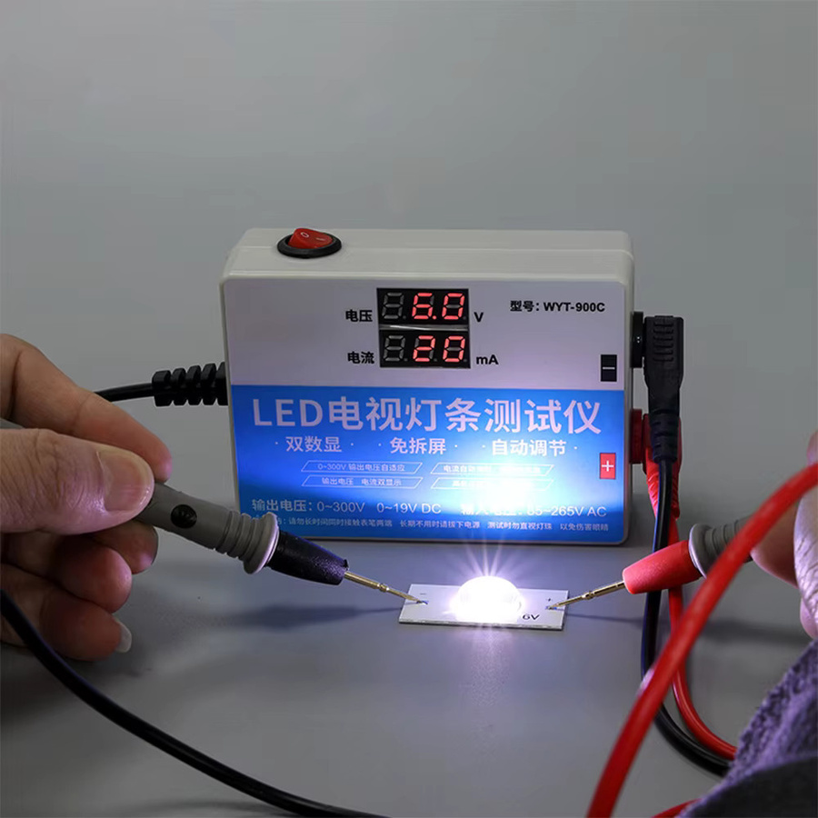 Aideepen LED-Streifen Tester für LCD-TV Hintergrundbeleuchtung mit Strom- und Spannungsanzeige, Weiß, AC 85-265V - Bild 3