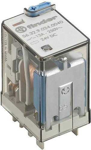 Finder Steckrelais 56.32.9.220.0040 220 V/DC 12A mit 2 Wechsler - Bild 1