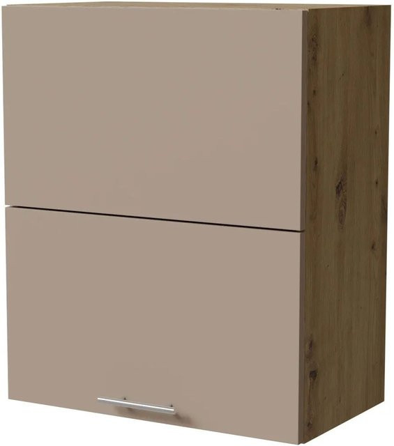 Feldmann-Wohnen Klapphängeschrank Brerra W8B/60-AV Eiche Artisan in Graubeige Matt, B/T/H: 60 x 32,5 x 72 cm - Bild 1