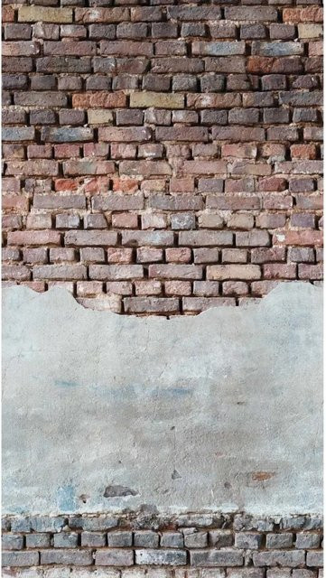 Bricoflor Fototapete in Betonoptik Alte Mauer als 3D Steintapete in Grau und Braun für dein Wohnzimmer und deine Küche - Bild 1