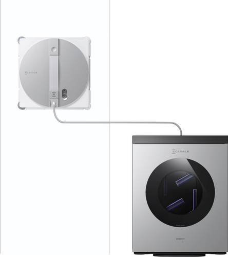 Ecovacs Winbot W3 Omni Intelligenter Fensterputzroboter mit 7-in-1 Multifunktionsstation in Silber/Weiß - Bild 3