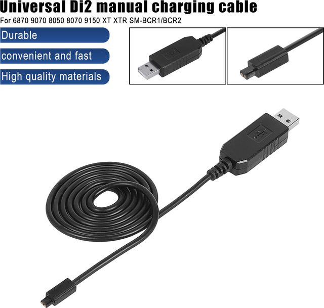 Shimano Di2 Universal Ladekabel in Schwarz für Ultegra und Dura-Ace Controller sowie Displays - Bild 1