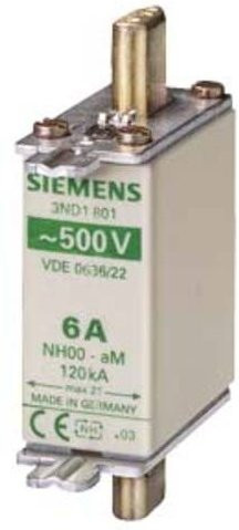 Siemens Sicherungseinsatz 3ND1812, 32A, 500V, Weiß, 3 Stück - Bild 1