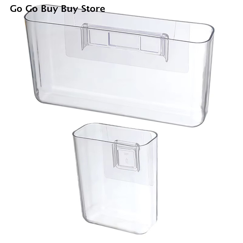 Ouhoe Wandmontierte Aufbewahrungsbox aus Acryl in Transparent, Organizer für Fernbedienungen und Handys, B: 22,5 cm, H: 22,5 cm - Bild 2