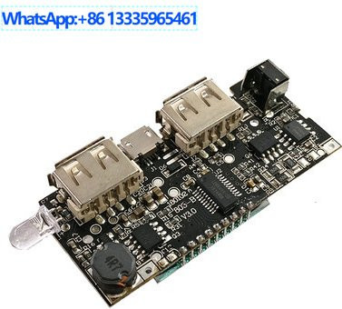 10 Stück Boost Modul für 18650 Akkus 3,7V auf 5V 2A DIY Powerbank Hauptplatine in Schwarz - Bild 1