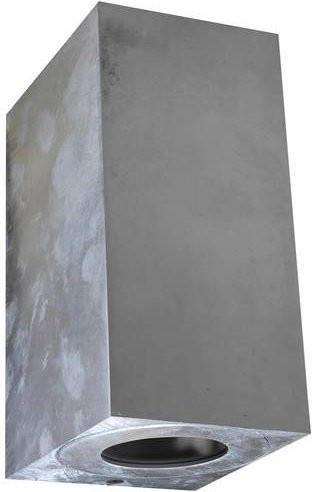 Nordlux Canto Maxi Kubi 2 Außenwandleuchte in Silber/Grau, verzinktes Metall, Up-Down-Beleuchtung für GU10 Leuchtmittel - Bild 1