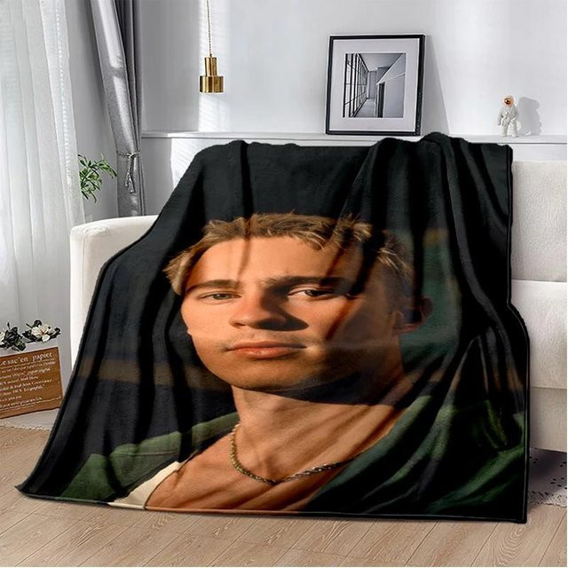 Weiche Plüschdecke mit Drew Starkey und Rafe Cameron von Creative homewares, Flanelldecke als Überwurf für Sofa und Bett, B/B: 75 x 100 cm - Bild 1