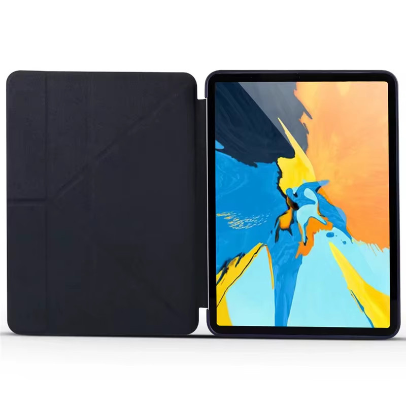 Multifunktionale Silikon-Hülle für Apple iPad 10. Generation 10,9 Zoll 2022 mit integriertem Ständer in Schwarz - Bild 2