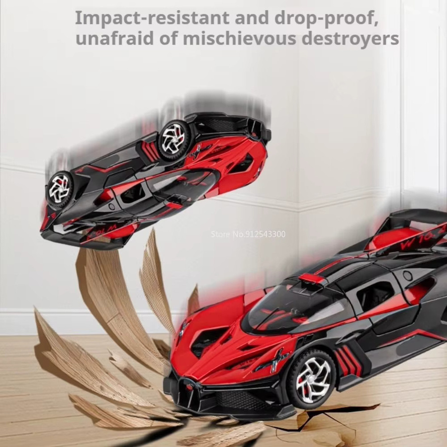 RMZ city Bolide Atlantik, Auto-Modellspielzeug, 1:32 Maßstab, mit Licht und Sound, mit öffnenden Türen, Rückziehfunktion - Bild 2