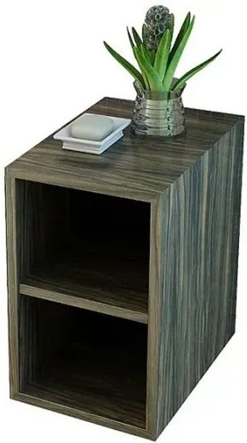 Jet-Line Badezimmer Mittelschrank Brixen in Zebraoptik Dunkelbraun B: 30 cm, H: 49 cm, T: 45,2 cm - Bild 1