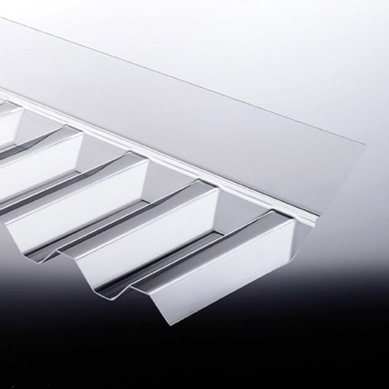 T&J Wandanschluss Spundwand 76/18 aus Polycarbonat in Transparent oder Weiß, B/H/T: 126,5 x 15,0 x 5,0 cm - Bild 1