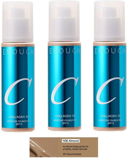ENOUGH Foundation mit Kollagen, Almond, 100 ml - Bild 1