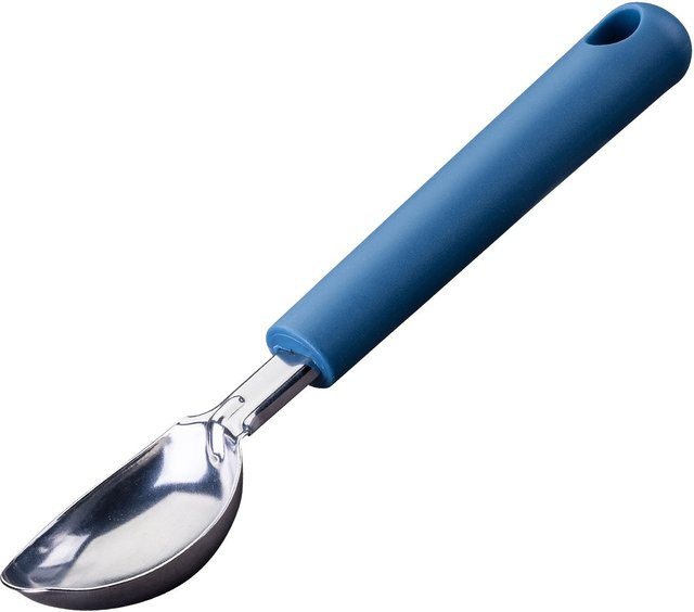 Fackelmann Eisformer Essential Eisportionierer aus Edelstahl und Kunststoff, Blau/Silber - Bild 1