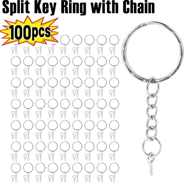Schlüsselanhänger-Ringe, Metall, Unisex - Bild 1