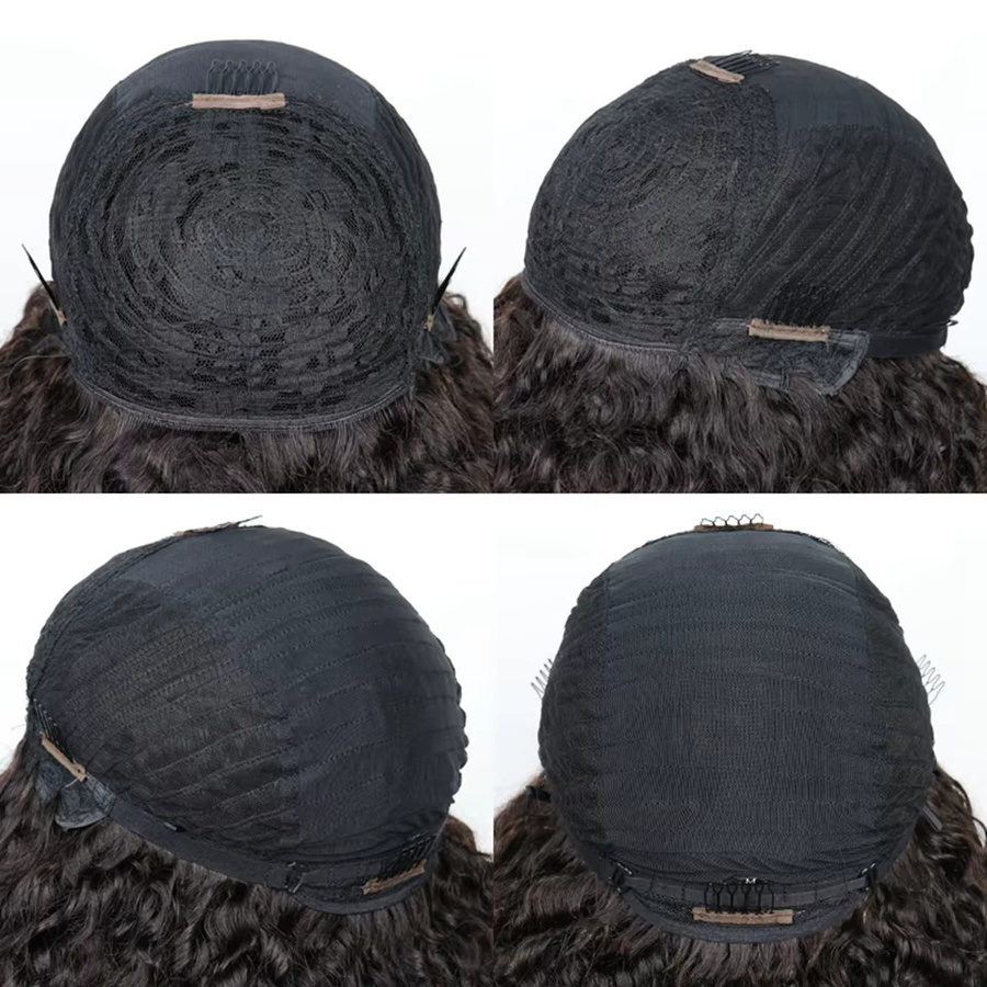 Charming Queen Afro-Perücke, lockiges Hunan-Haar mit Pony, Unisex - Bild 2