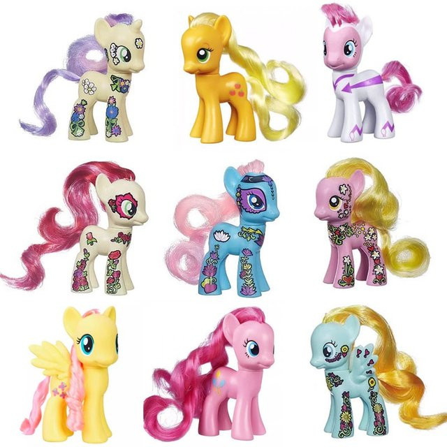 Hasbro My Little Pony Actionfiguren Set Twilight Sparkle, Applejack, Pinkie Pie und Fluttershy in multicolor, Höhe: 8 cm - Bild 1