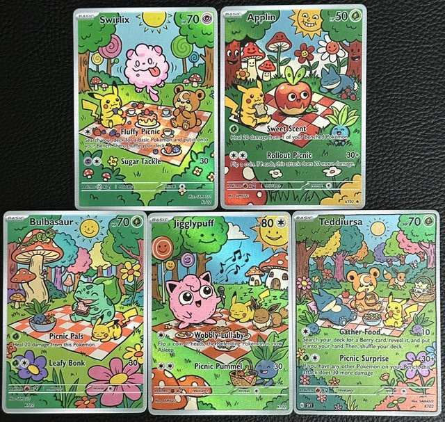 Keeppley Pokémon Sammel-Set, 5-teiliges Set, Holo-Karten, Bunt / Mehrfarbig - Bild 1