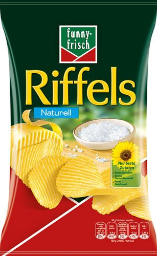 funny-frisch Riffels Naturell gesalzen 150 g - Bild 1