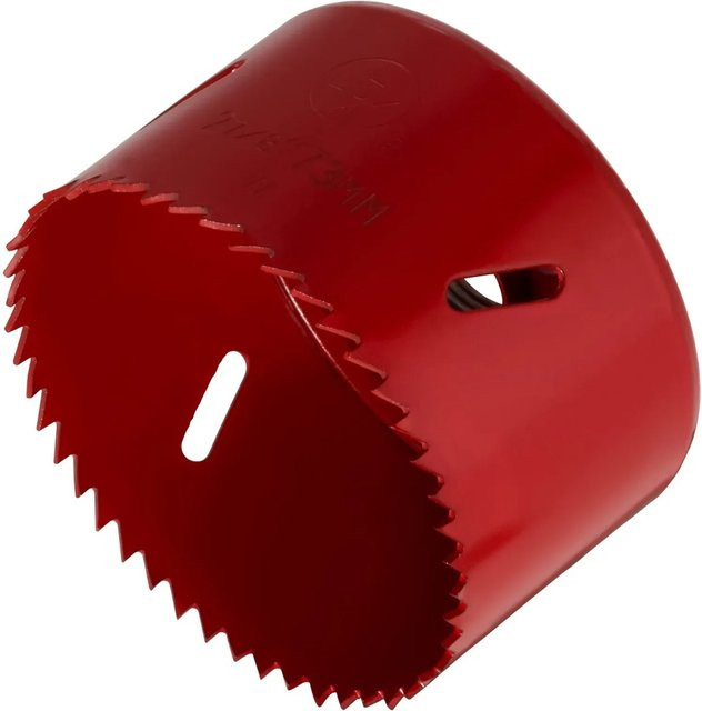 LUX-TOOLS Lochsäge aus Stahl in Rot mit 73 mm Durchmesser - Bild 1