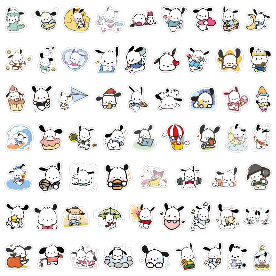 Sanrio Pochacco Aufkleber, Cartoon Anime Graffiti Sticker, 10 Stück - Bild 2