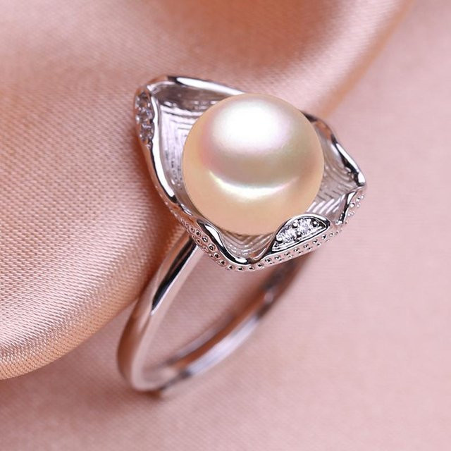 SENIKO Ring, Perle, Zirkonia, Kupfer, rosa, Damen - Bild 1