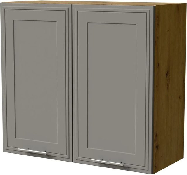 Feldmann-Wohnen Hängeschrank Salo W3 in Eiche Artisan und Dust Grey Matt mit Kassettenoptik, B/T/H: 80 x 32,5 x 72 cm - Bild 1