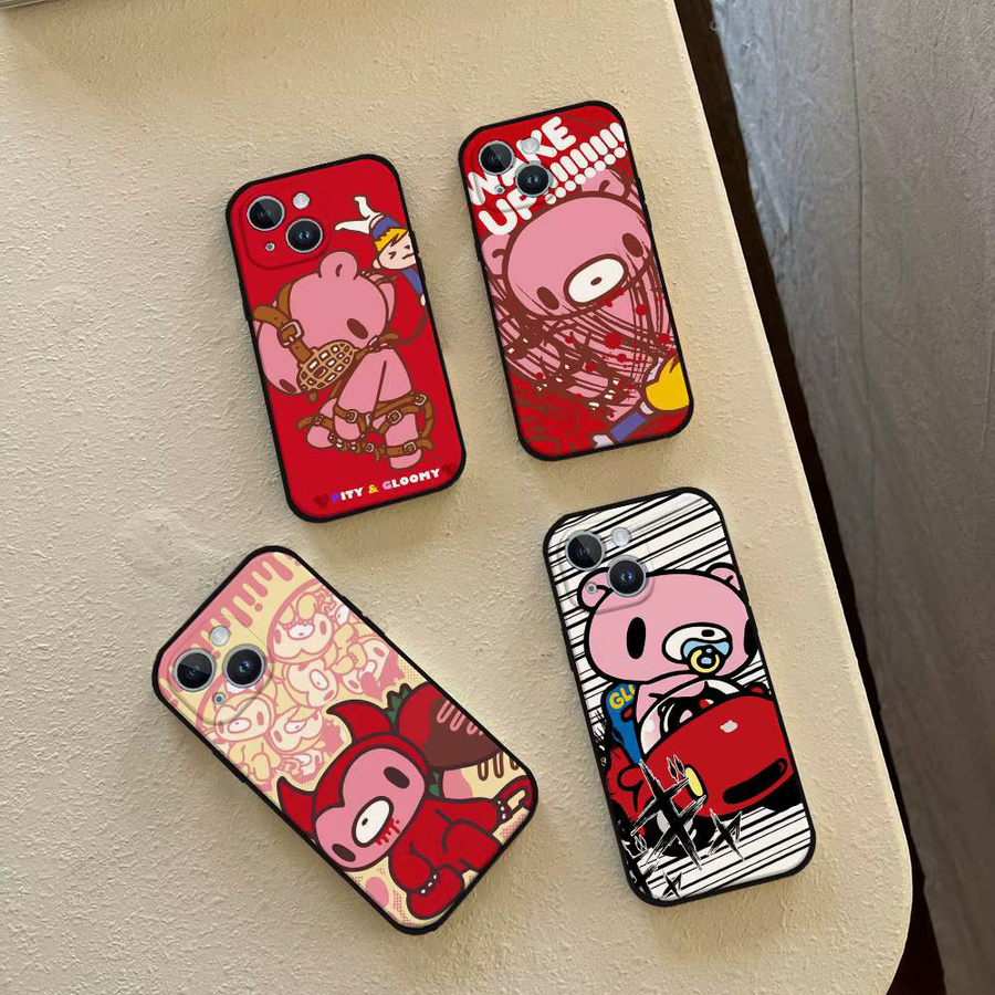 G-Gloomy Bär Handyhülle für iPhone 11 bis iPhone 17 Pro Max Plus Mini aus weichem TPU - Bild 5