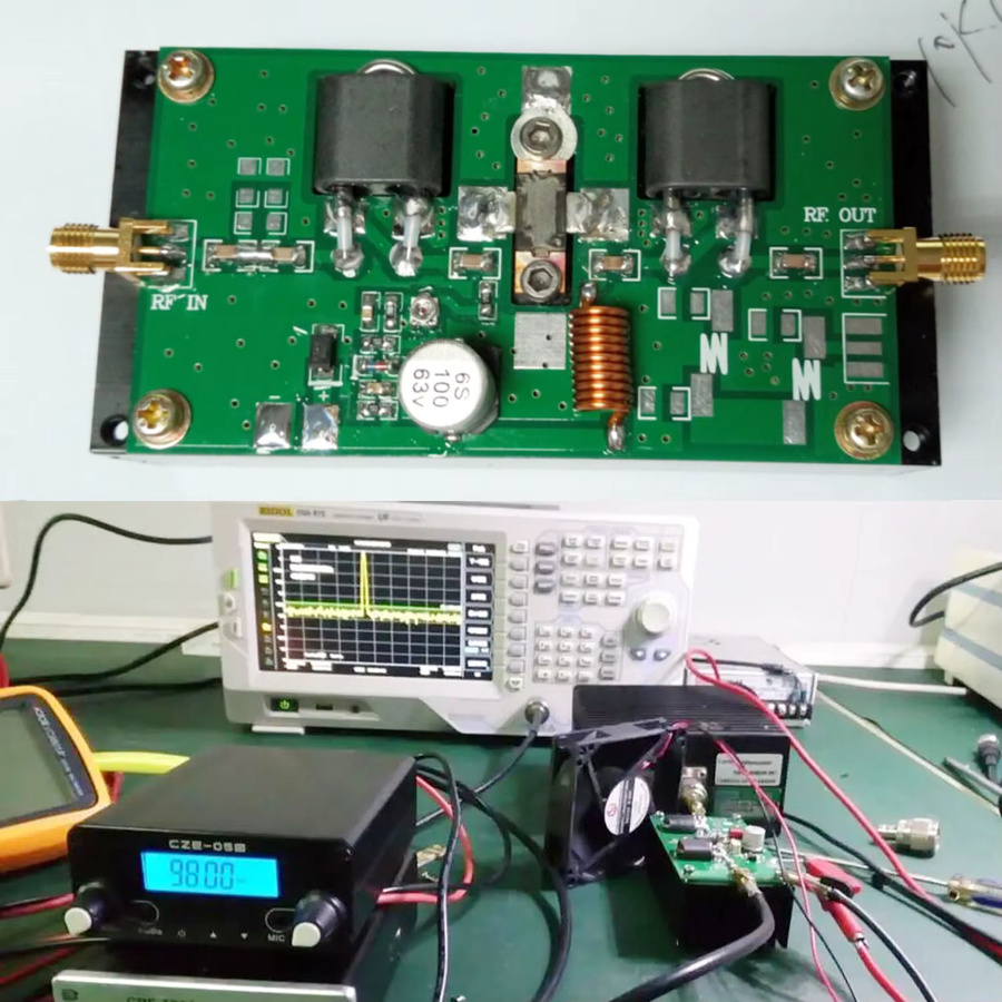 Dykbcells RF Power Verstärker Kit ClassAB Linear Verstärker für HAM Radio Transceiver und Walkie-Talkie, 70-200 MHz, 45 W, Grün - Bild 3